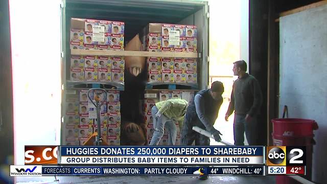 Huggies donates 250,000 diapers to ShareBaby