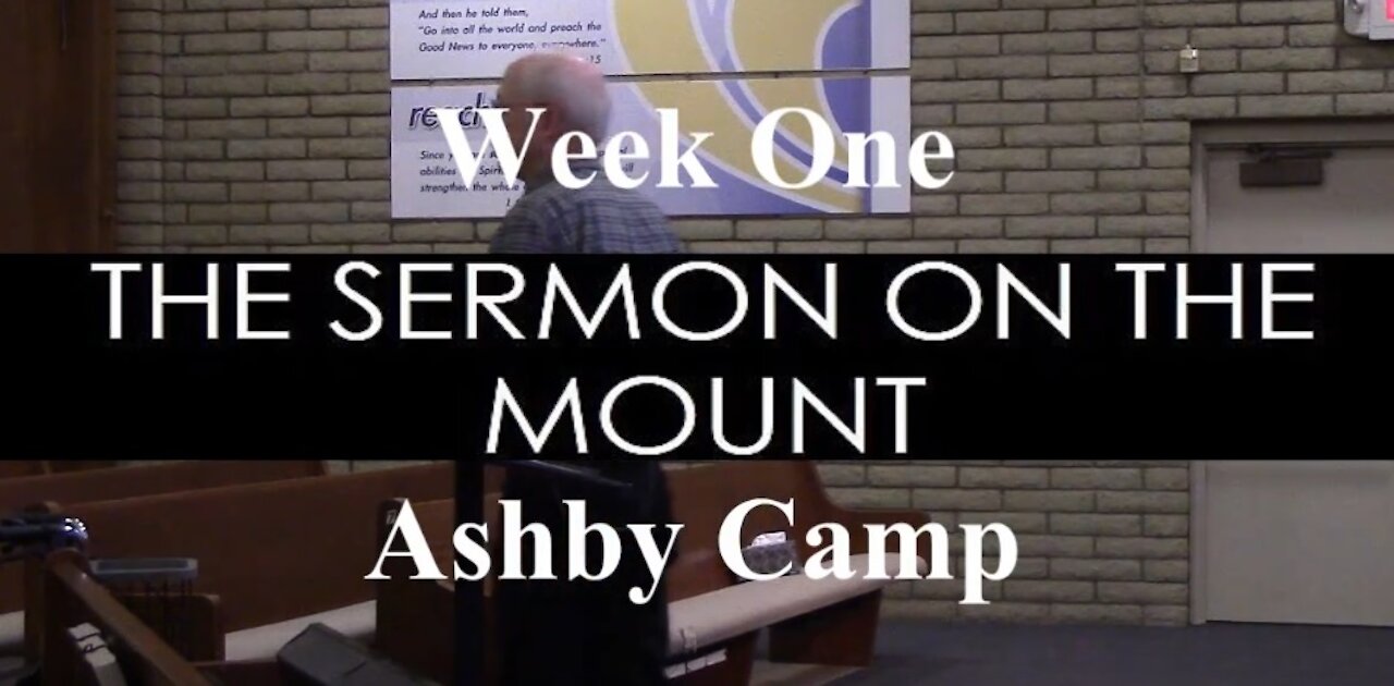 The Sermon on the Mount part 1