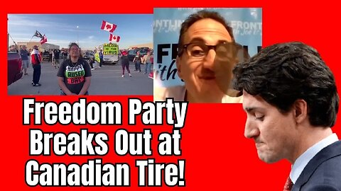 Anti-Trudeau Party Breaks Out in Canadian Tire Parking Lot!