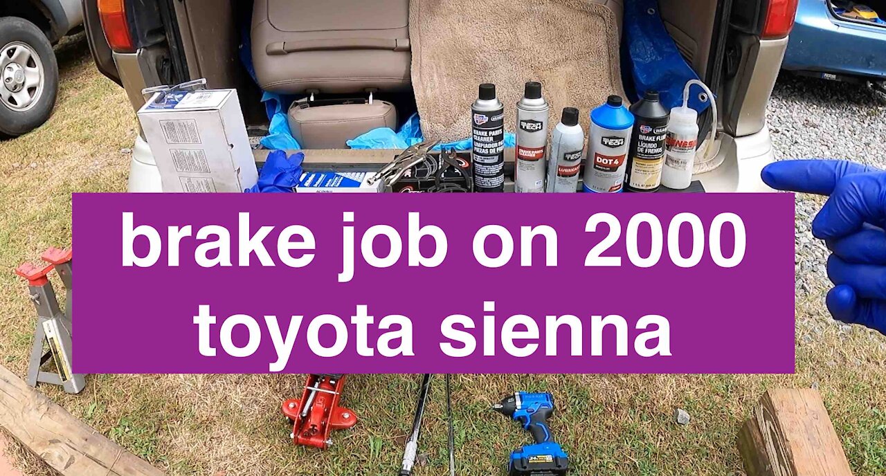 brake job on 1998-2003 toyota sienna