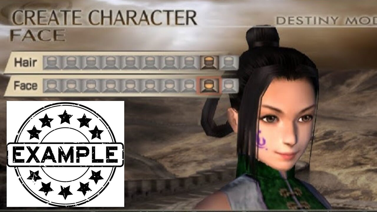 MY EXAMPLE of The Character Creation in Video Games