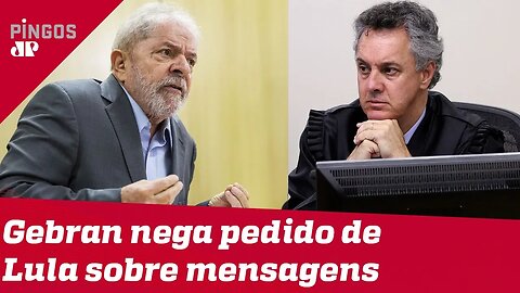 Gebran nega a Lula uso de mensagens roubadas da Lava Jato