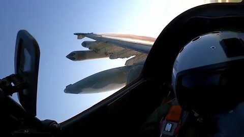 Russian Su 25 planes strike Ukrainian army