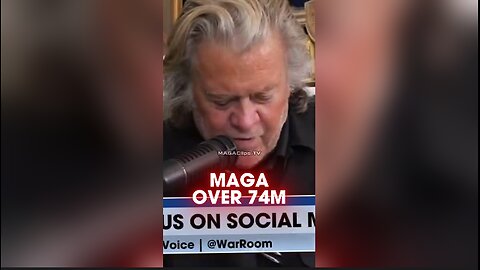 Steve Bannon: Trump Earned More Votes Than He Did in 2020