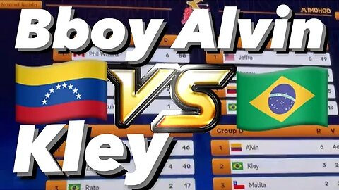 Bboy Alvin (Venezuela) vs Bboy Kley (Brazil) WDSF PAN AM CHAMPIONSHIP l Round robin Chile 2023