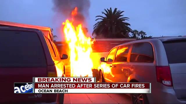 Series of fires erupt in Ocean Beach