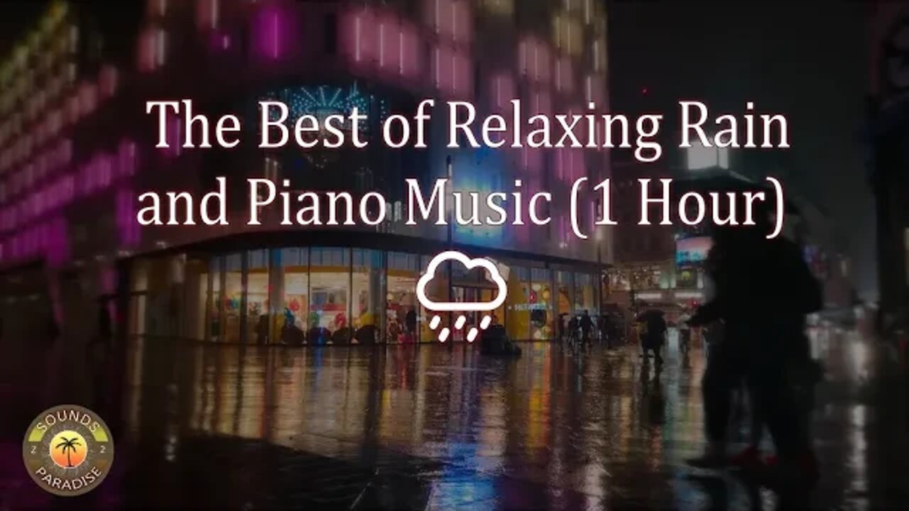 🔴 4k Relaxing sleep music: Hear the sound of rain and relaxing piano music