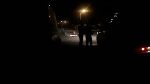 South Africa - Cape Town - Two dead bodies laying on the Street (video) (Q8j)