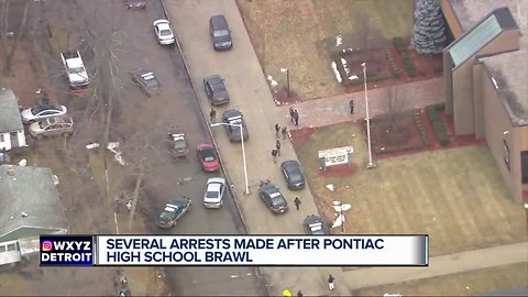 5 students arrested in brawl at Pontiac High School