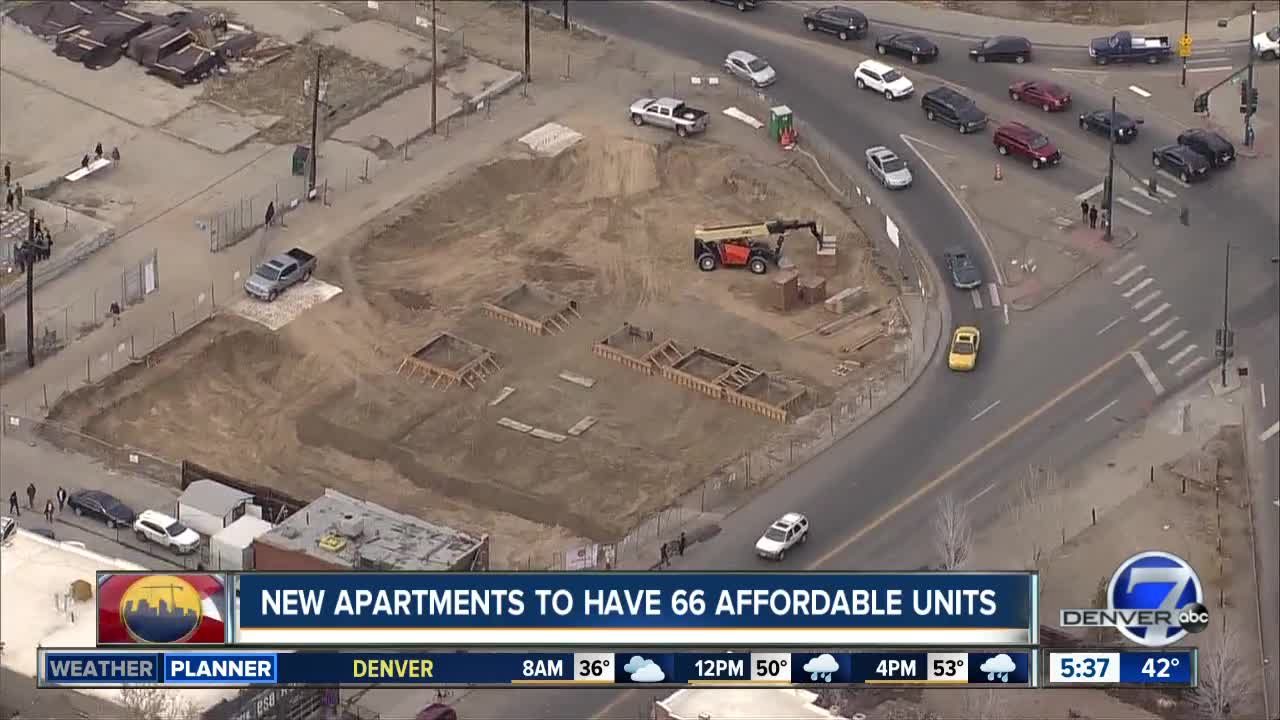 New apartments to have 66 affordable units