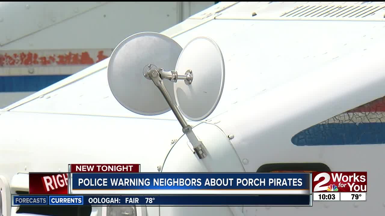 Police Warning Neighbors about Porch Pirates