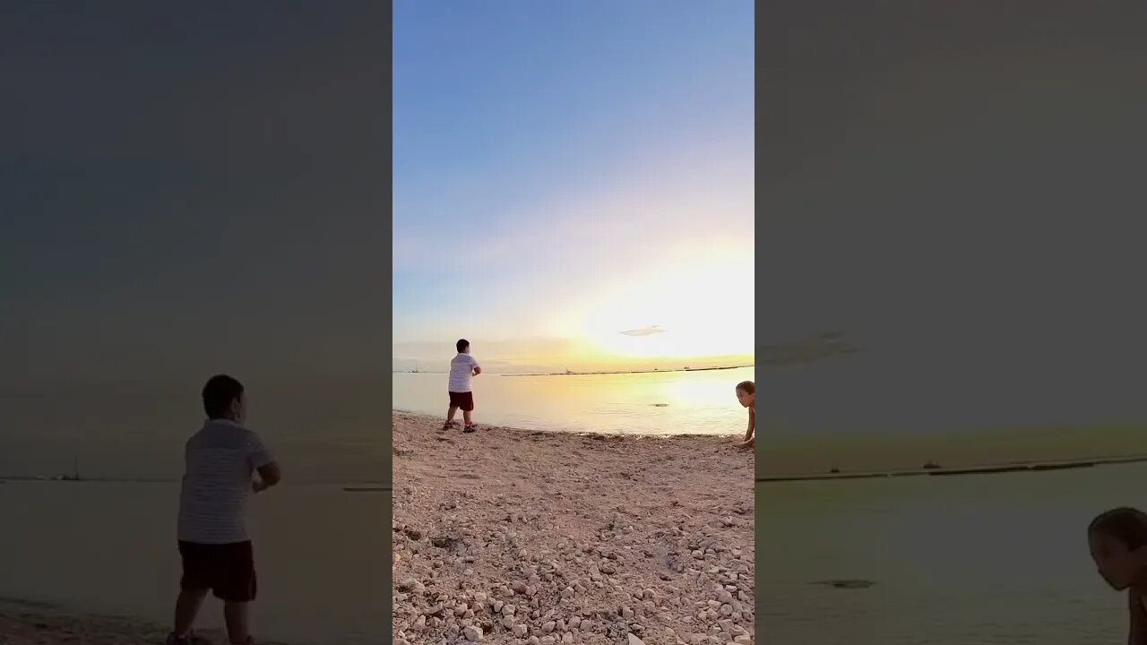 Kids Playing in Dolomite Beach #walkingtour #philippines #metromanilaproperties #dolomitebeach