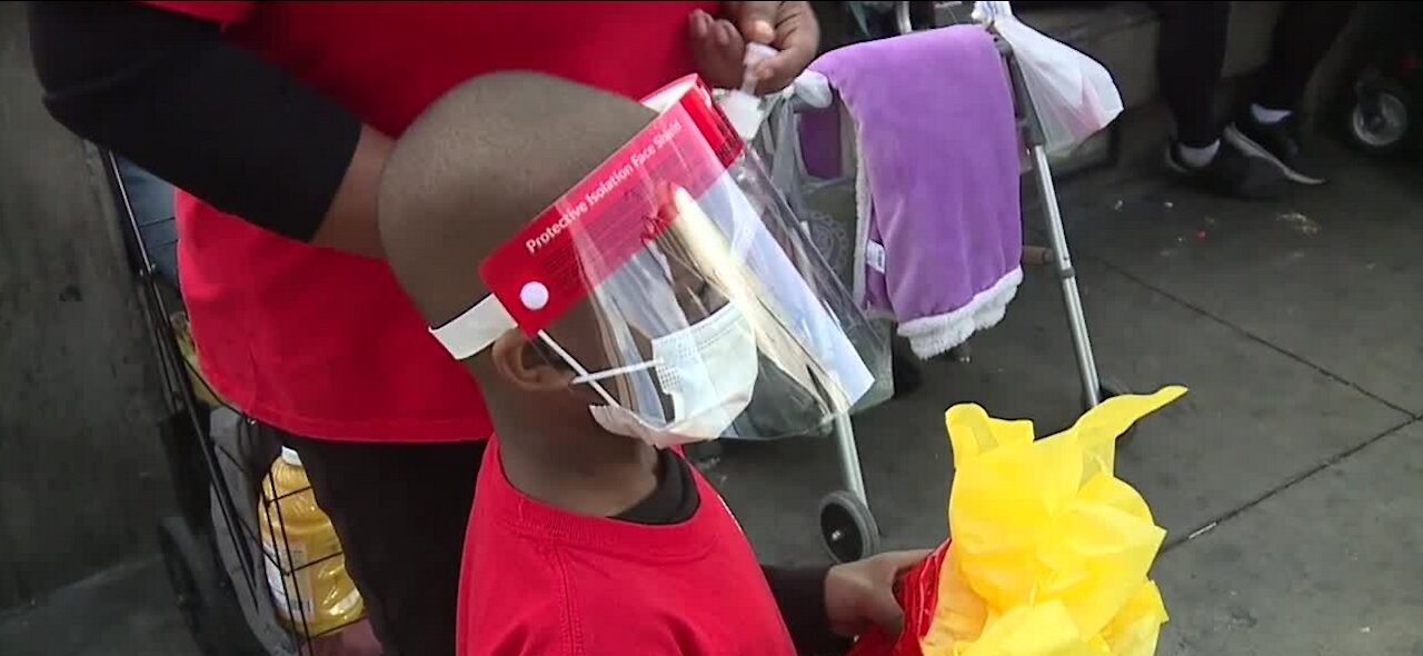 Local child gives care packages to RTC drivers