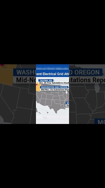 FOUR Electric Substations Targeted on Christmas Day #shorts #domesticterrorism #electricityissue