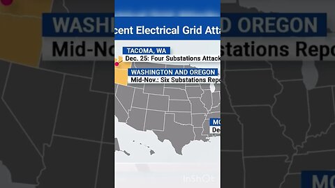 FOUR Electric Substations Targeted on Christmas Day #shorts #domesticterrorism #electricityissue