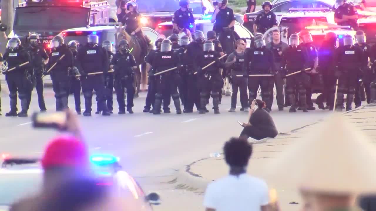 Omaha protests death of George Floyd at 72nd and Dodge St