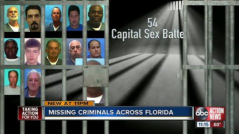 CRIMINALS ON THE RUN: More than 25,000 from Florida at large