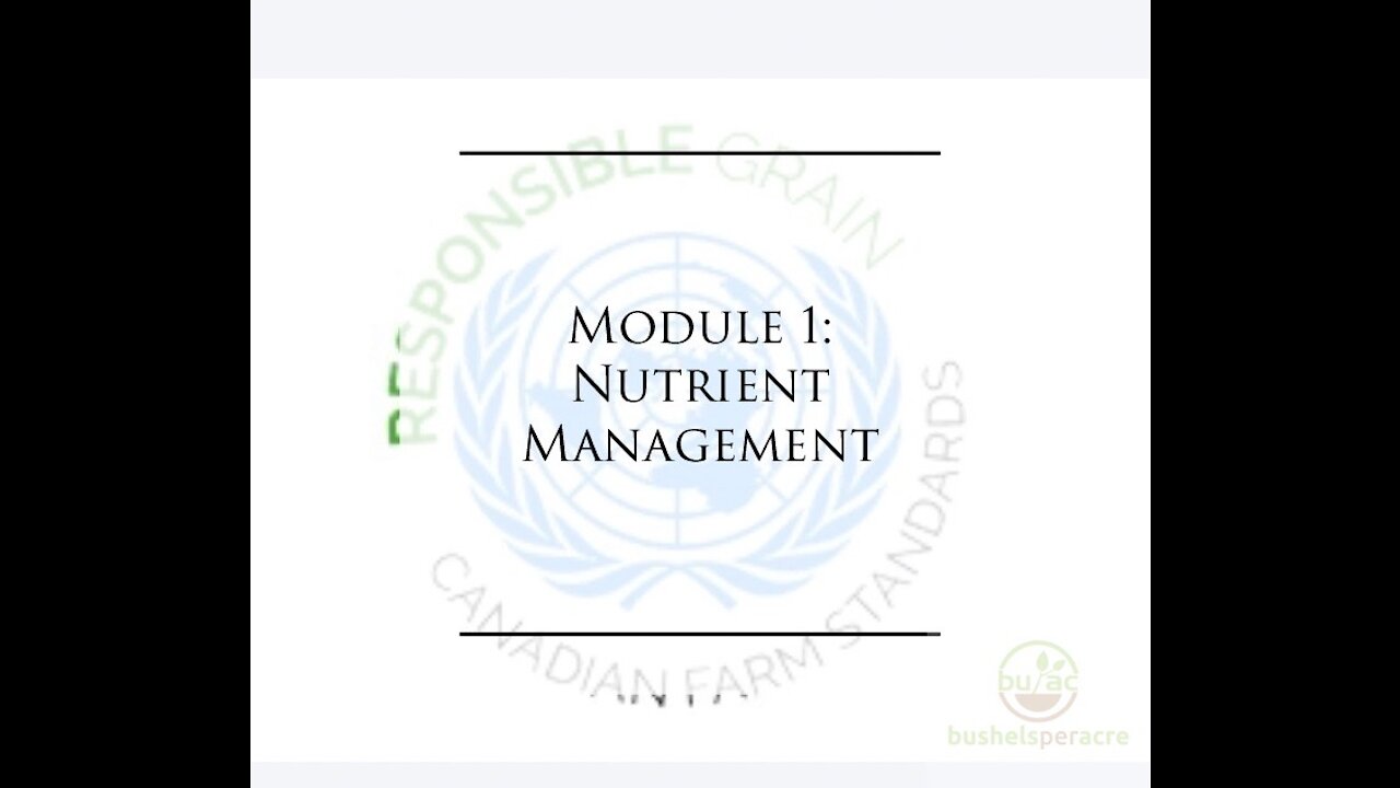 Module 1 Readout: Nutrient Management from Responsible Grain