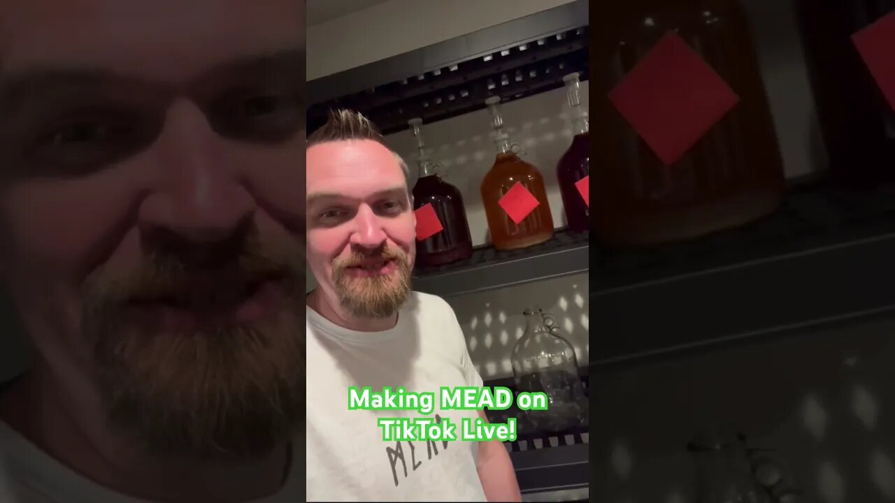 Making MEAD on TikTok Live! #mead #honeywine #alcohol #homebrew #tiktok