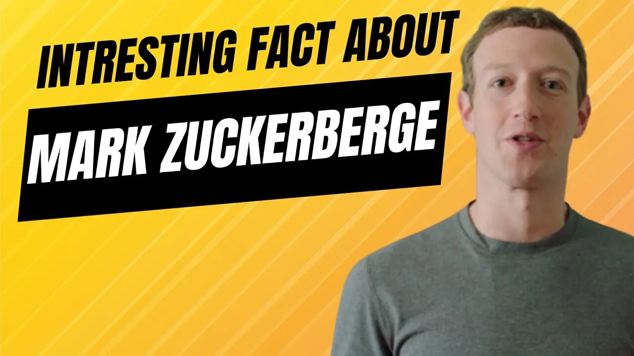 Intresting Fact about Mark Zuckerberg