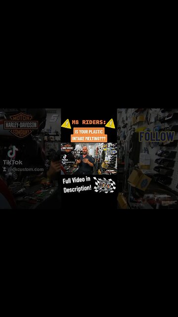 🤔PLASTIC INTAKE ON A HARLEY! #shorts