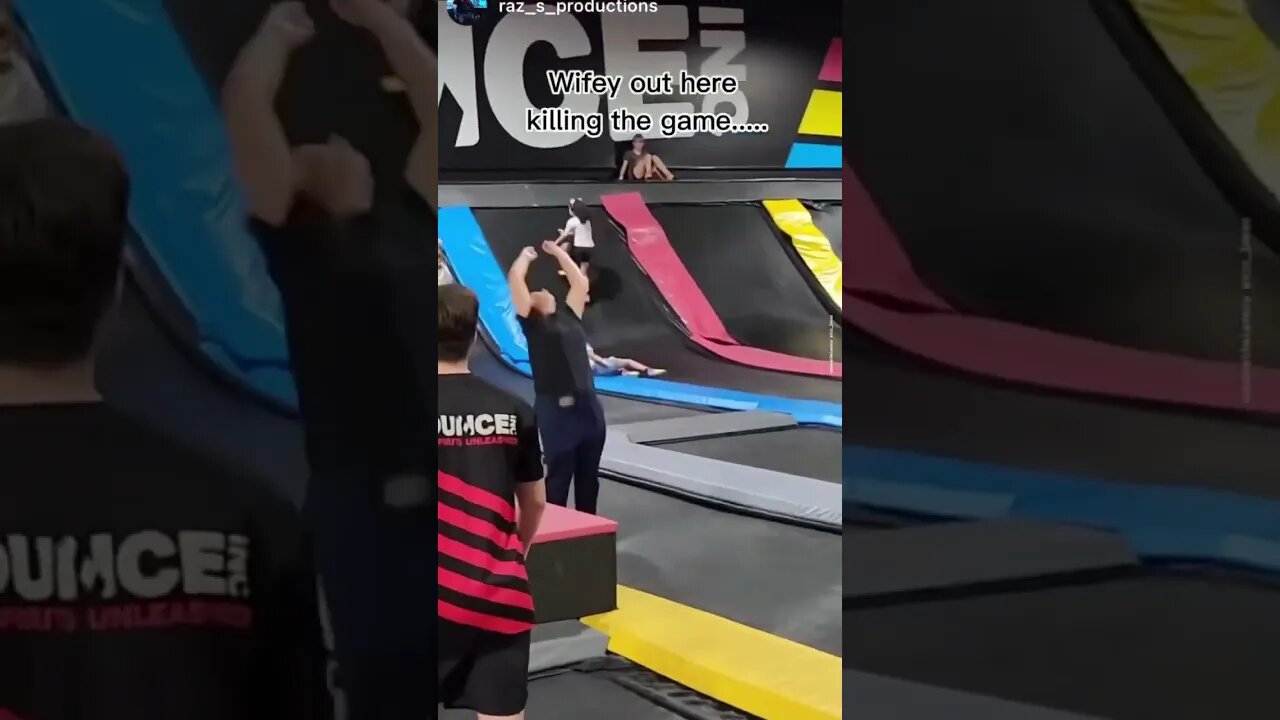Wait for it๐ #funny #trampoline #trampolinepark