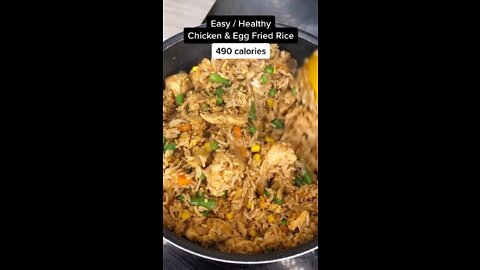 Easy/ Healthy Chiken & Egg Fried Rice