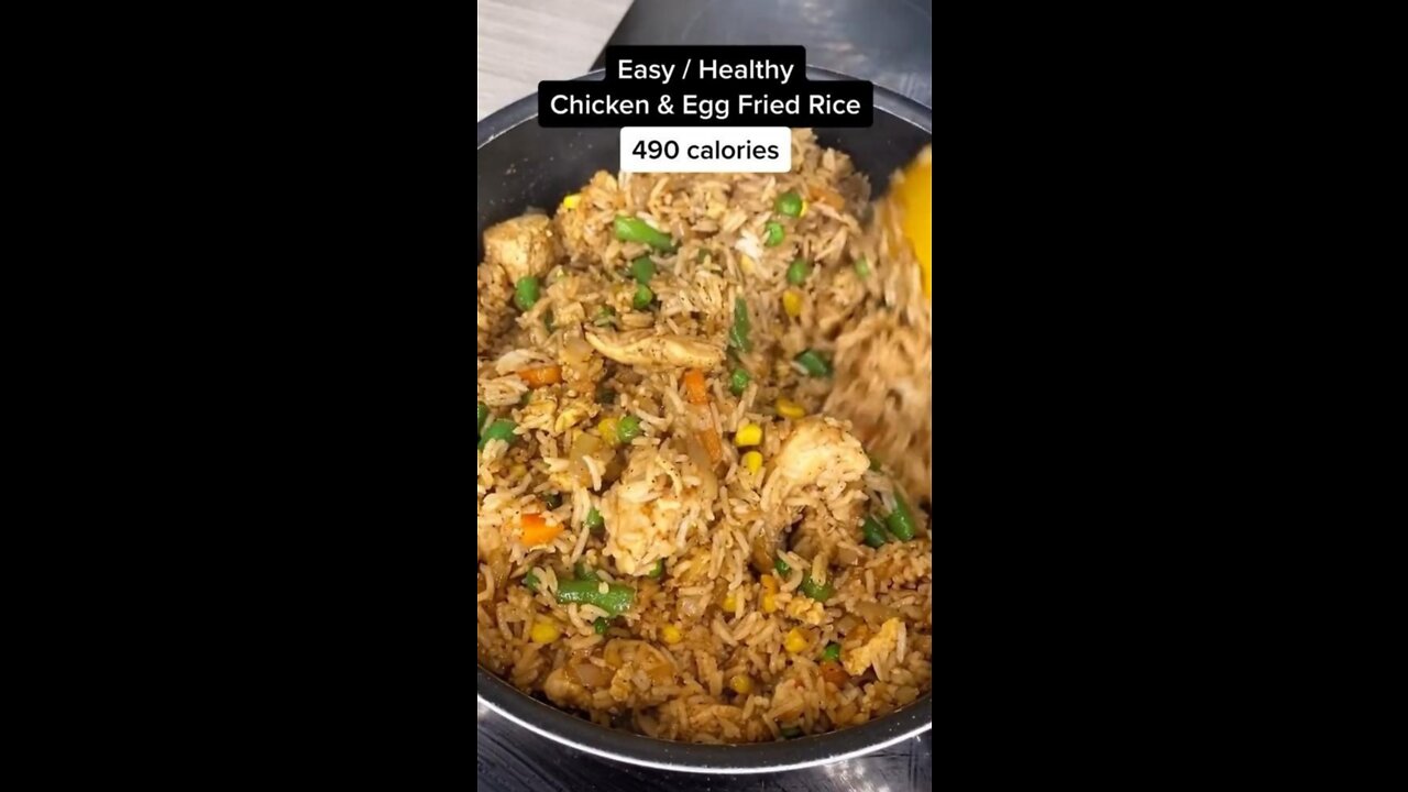 Easy/ Healthy Chiken & Egg Fried Rice