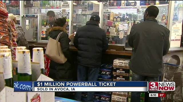 $1 million Powerball ticket sold in Iowa