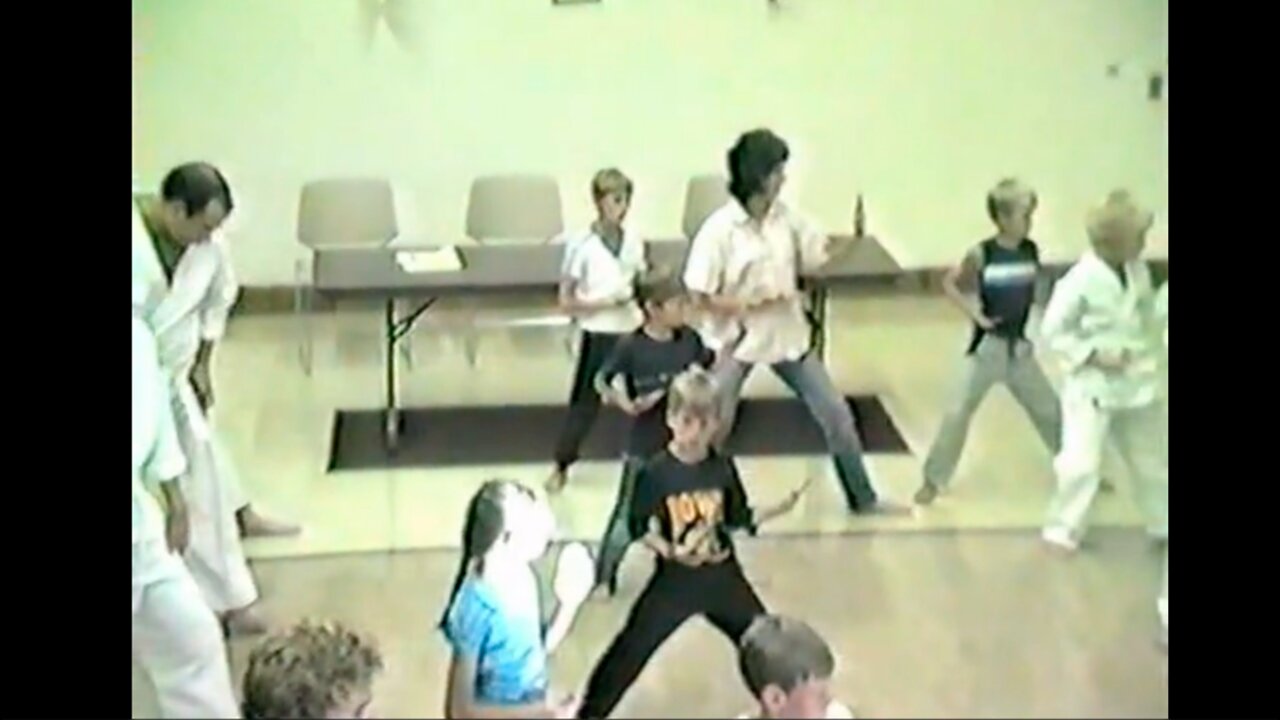 1985 Rebecca and Christopher - Karate
