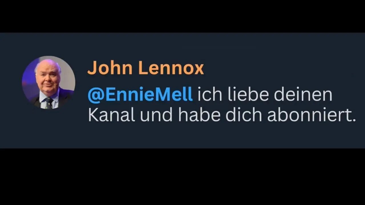 Wenn John Lennox deinen Tag rettet...