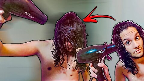 SECANDO O CABELO COM SECADOR *resultado incrível*😱