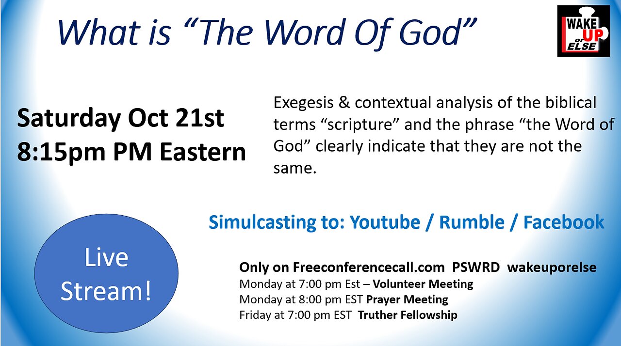 What is "The Word Of God"