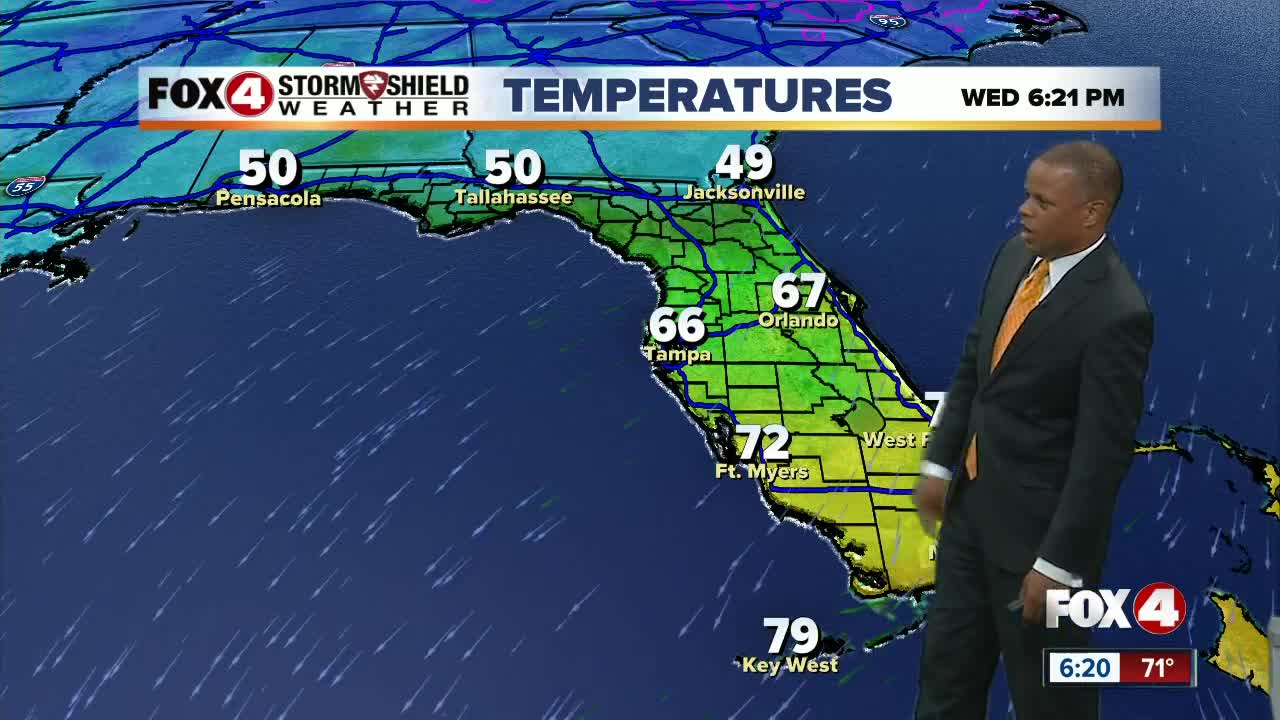 Wednesday 6 PM Forecast