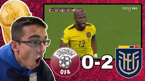 AMERICAN REACTS TO QATAR (0) VS ECUADOR (2) | FIFA WORLD CUP QATAR 2022