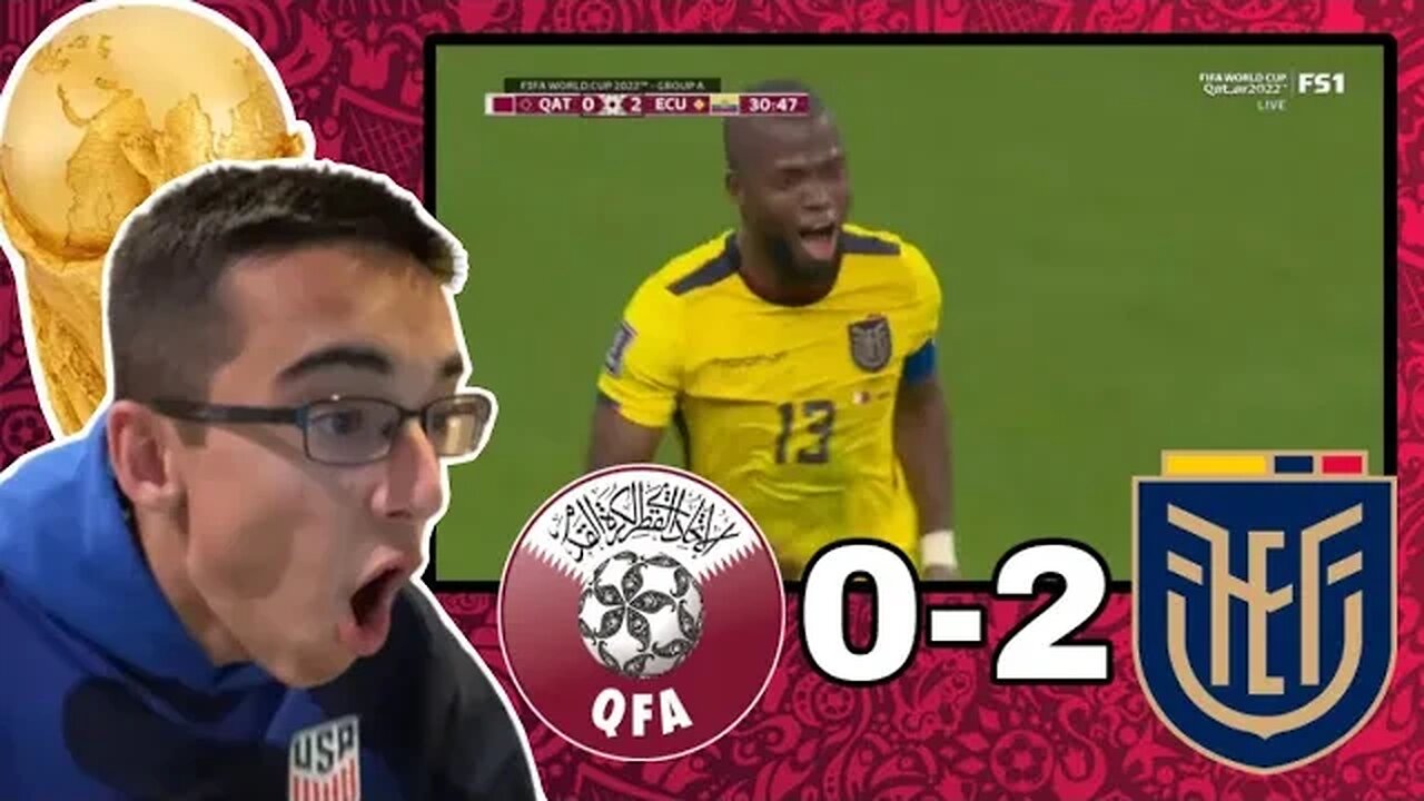 AMERICAN REACTS TO QATAR (0) VS ECUADOR (2) | FIFA WORLD CUP QATAR 2022