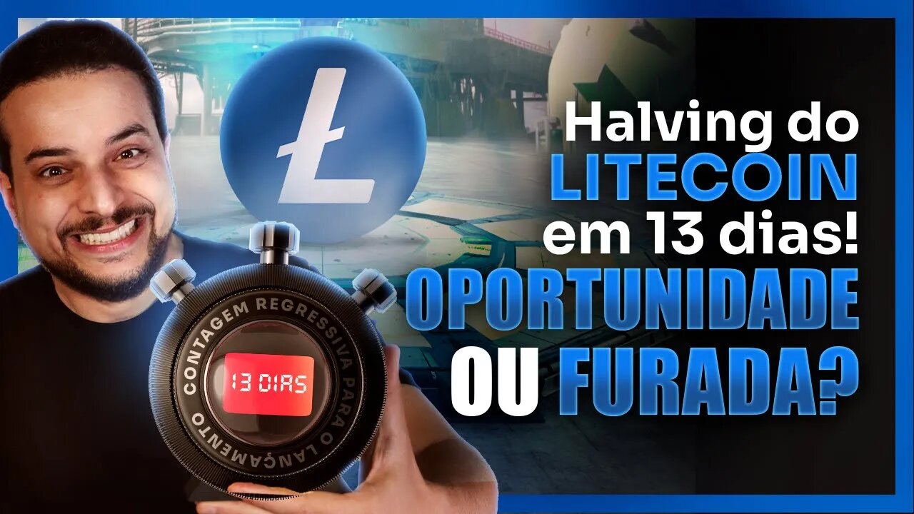 LITECOIN PRONTA PRA SUBIR 300%? Em 13 dias teremos o seu Halving 🚀