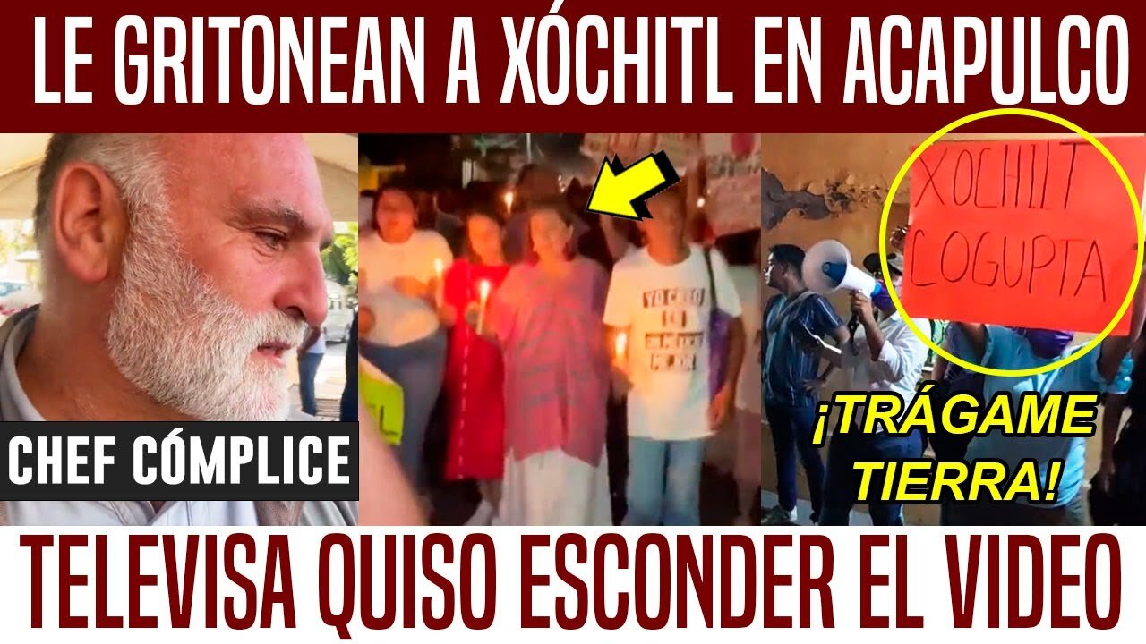 TÓMALA! LE GRITONEAN A XÓCHITL EN ACAPULCO. SALIÓ HUYENDO. PUSO FEO