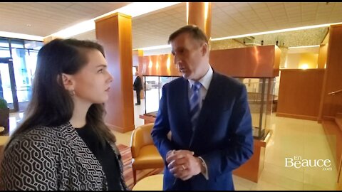 Entrevue post-débat Maxime Bernier