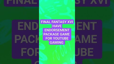 FINAL FANTASY XVI HAVE ENDORSE PACKAGE