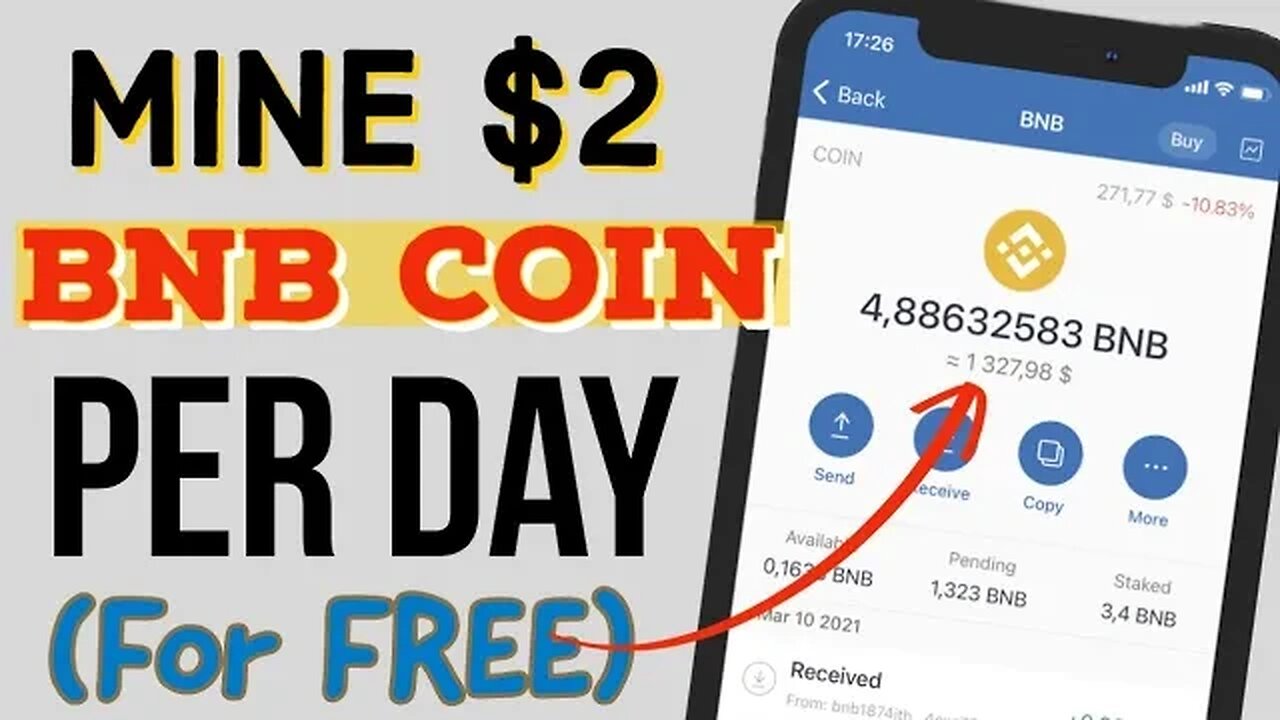 How to Mine $2 Free BNB Coin Every Day (No Investment) | Free BNB Coin Miner 2023