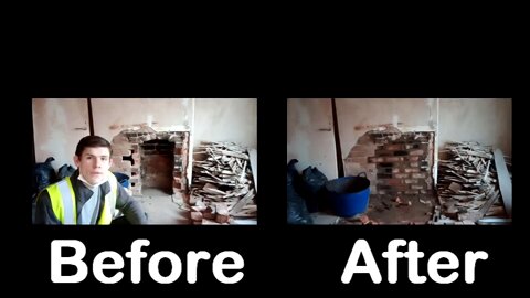 remodeling the chimney, covering the hole that is originally..