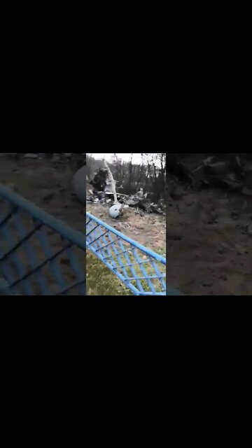 ★★★ Wreckage from a downed Russian helicopter
