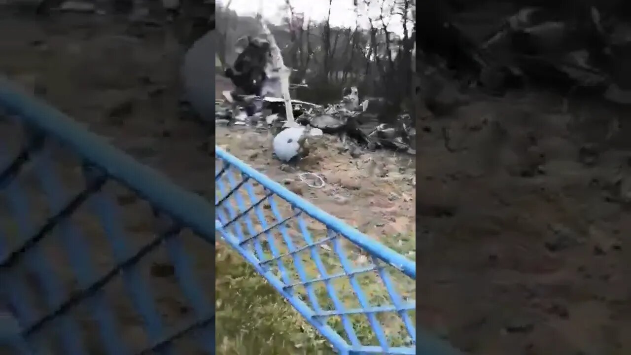★★★ Wreckage from a downed Russian helicopter