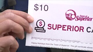 Superior sends out gift cards for local business to every house in town