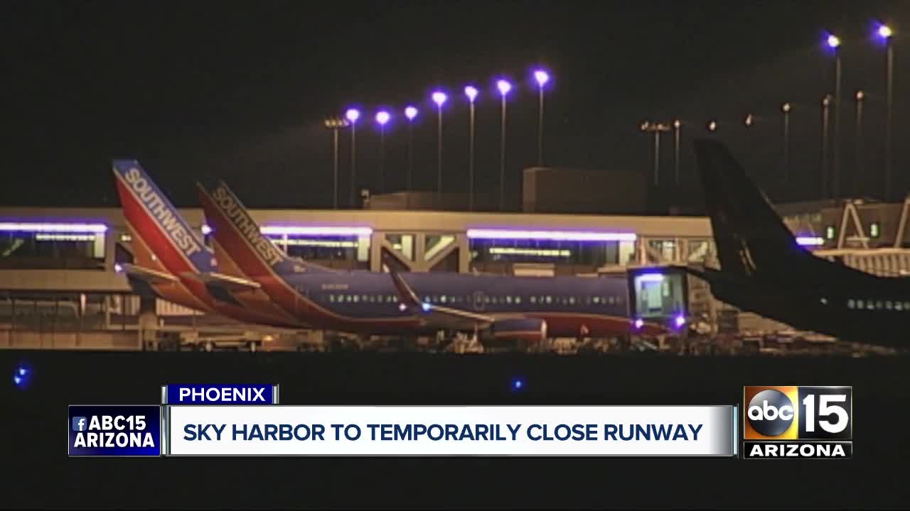 Sky Harbor to temporarily close runway