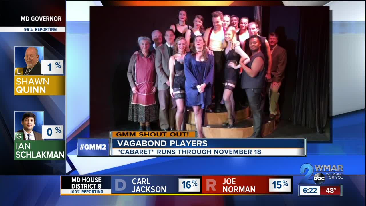 Good morning from the cast of Cabaret at Vagabond Players!