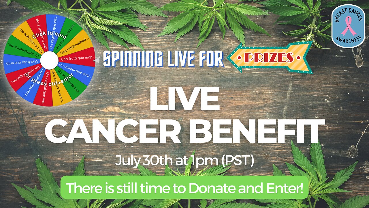 LIVE Cancer Benefit with Hempful Farms | Spinning the Wheel for Prizes