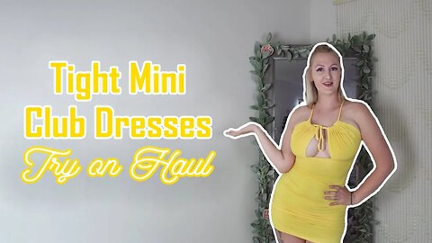 Sexy Tight Mini Club Dresses try on Haul EILDTV