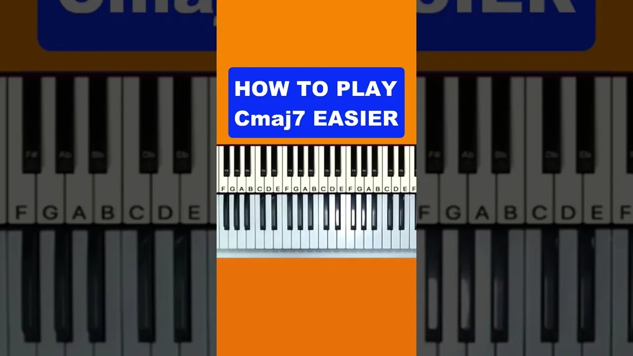 HOW TO PLAY Cmaj7 EASIER